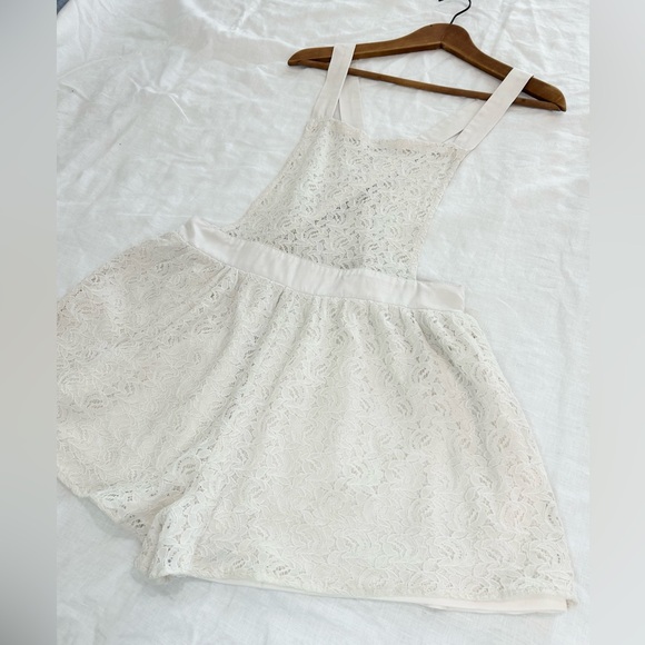 Band of Gypsies Lace Shortalls Overalls Romper - Picture 6 of 13